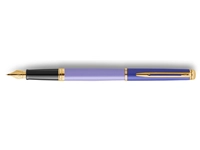 Een Vulpen Waterman Hémisphère Colour Blocking purple GT medium koop je bij VHK Kantoorartikelen