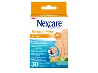 Een Wondpleister Nexcare active flexible foam waterbestendig 30 stuks assorti koop je bij VHK Kantoorartikelen