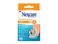 Een Wondpleister Nexcare active flexible foam waterbestendig 6x10cm 10 stuks koop je bij VHK Kantoorartikelen