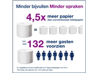 Een Toiletpapier Tork T7 hulsloos Natural Advanced midsize 2-laags 900vel 472155 koop je bij VHK Kantoorartikelen