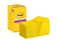 Een Memoblok Post-it 654 Super Sticky 76x76mm ultrageel 12 stuks koop je bij Hoekmankantoorartikelen.nl