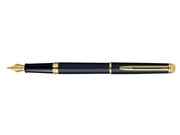 Een Vulpen Waterman Hémisphère matt black GT medium koop je bij VHK Kantoorartikelen