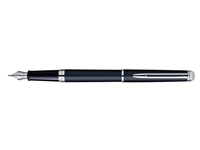 Een Vulpen Waterman Hémisphère matt black CT medium koop je bij VHK Kantoorartikelen