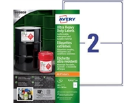 Een Etiket Avery B3655-50 148x210mm polyethyleen wit 100stuks koop je bij VHK Kantoorartikelen