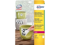 Een Etiket Avery L4775REV-20 210x297mm wit 20stuks koop je bij VHK Kantoorartikelen