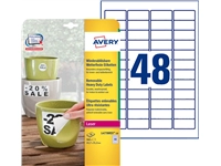 Een Etiket Avery L4778REV 45.7x21.2mm wit 960stuks koop je bij VHK Kantoorartikelen