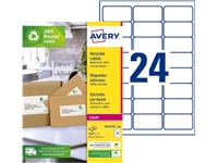 Een Etiket Avery LR7159-100 33.9x63.5mm recycled wit 2400stuks koop je bij VHK Kantoorartikelen