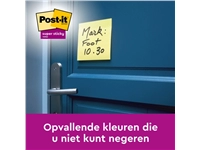 Een Memoblok Post-it 655 Super Sticky 76x127mm Canary yellow 12 stuks koop je bij Hoekmankantoorartikelen.nl