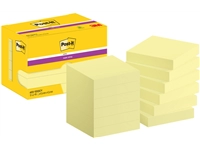 Een Memoblok Post-it 622 Super Sticky 47,6x47,6mm geel 12 stuks koop je bij Hoekmankantoorartikelen.nl