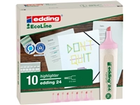 Een Markeerstift edding 24 Ecoline pastel roze koop je bij VHK Kantoorartikelen