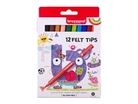 Een Viltstift Bruynzeel Kids set à 12 kleuren koop je bij Boek en kantoorvakhandel Reterink