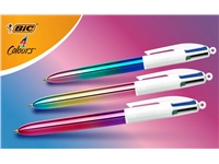 Een Balpen Bic 4kleuren gradient medium assorti koop je bij VHK Kantoorartikelen