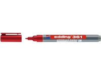 Een Viltstift edding 361 whiteboard rond 1mm rood koop je bij VHK Kantoorartikelen