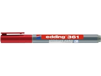 Een Viltstift edding 361 whiteboard rond 1mm rood koop je bij VHK Kantoorartikelen