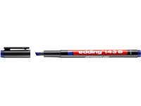 Een Viltstift edding 143 schuin 1-3mm blauw koop je bij VHK Kantoorartikelen