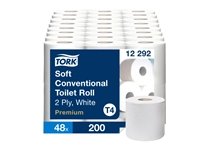 Een Toiletpapier Tork T4 premium 2-laags 200 vel wit 12292 koop je bij VHK Kantoorartikelen