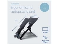 Een Laptopstandaard R-Go Riser Documenthouder koop je bij Hoekmankantoorartikelen.nl