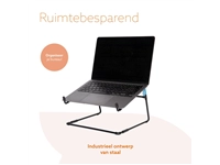 Een Laptopstandaard R-Go Office Zwart koop je bij Hoekmankantoorartikelen.nl