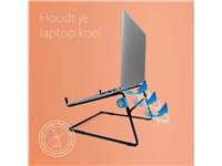 Een Laptopstandaard R-Go Office Zwart koop je bij Hoekmankantoorartikelen.nl