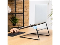 Een Laptopstandaard R-Go Office Zwart koop je bij Hoekmankantoorartikelen.nl