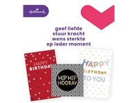 Een Wenskaart Hallmark navulset verjaardag Engels 6 kaarten koop je bij VHK Kantoorartikelen