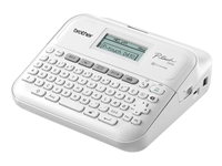 Een Labelprinter Brother P-touch TZe PT-D410 desktop qwerty 18mm wit in koffer koop je bij Hoekmankantoorartikelen.nl