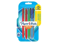 Een Balpen Paper Mate Inkjoy 100RT medium assorti blister à 8 stuks koop je bij VHK Kantoorartikelen