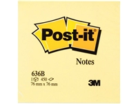 Een Memoblok 3M Post-it 636 76x76mm kubus geel 450 vel koop je bij Hoekmankantoorartikelen.nl