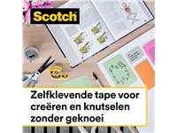 Een Plakband Scotch Magic 665 19mmx33m dubbelzijdig koop je bij VHK Kantoorartikelen