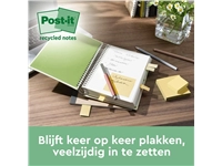 Een Memoblok 3M Post-it 654 76x76mm recycle geel 18 + 6 gratis koop je bij VHK Kantoorartikelen