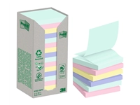 Een Memoblok 3M Post-it Z-Note R330 76x76mm recycle assorti kleur 16 stuks koop je bij Hoekmankantoorartikelen.nl