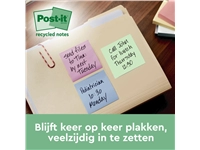 Een Memoblok 3M Post-it Z-Note R330 76x76mm recycle assorti kleur 16 stuks koop je bij Hoekmankantoorartikelen.nl