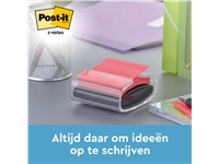 Een Memoblokdispenser 3M tbv Post-it Z-Note 76x76mm transparant + 12 blok Z-notes koop je bij VHK Kantoorartikelen