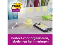 Een Memoblok 3M Post-it 622 Super Sticky 47.6x47.6mm geel 21 + 3 gratis koop je bij VHK Kantoorartikelen