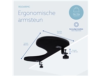 Een Armsteun R-Go Ergonomisch Zwart koop je bij Hoekmankantoorartikelen.nl