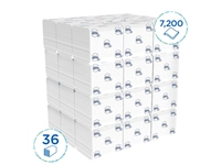 Een Toiletpapier Kleenex gevouwen tissues 2 laags 36x200stuks wit 8408 koop je bij VHK Kantoorartikelen