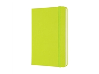 Een Notitieboek Moleskine pocket 90x140mm blanco hard cover lemon green koop je bij VHK Kantoorartikelen