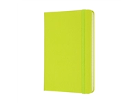 Een Notitieboek Moleskine pocket 90x140mm lijn hard cover lemon green koop je bij VHK Kantoorartikelen