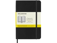 Een Notitieboek Moleskine pocket 90x140mm ruit 5x5mm soft cover zwart koop je bij VHK Kantoorartikelen