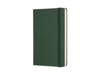 Een Notitieboek Moleskine pocket 90x140mm ruit 5x5mm hard cover myrtle green koop je bij VHK Kantoorartikelen