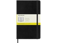 Een Notitieboek Moleskine large 130x210mm ruit 5x5mm soft cover zwart koop je bij VHK Kantoorartikelen