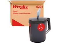 Een Poetsroldispenser WypAll reach centerfeed zwart 6221 koop je bij VHK Kantoorartikelen