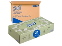 Een Facial tissues Scott 2-laags standaard 21x100stuks wit 8837 koop je bij VHK Kantoorartikelen