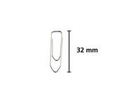 Een Paperclip Kangaro 32mm hoekig verzinkt doos à 100 stuks koop je bij VHK Kantoorartikelen