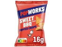 Een Chips Popworks Sweet BBQ 16gr koop je bij VHK Kantoorartikelen