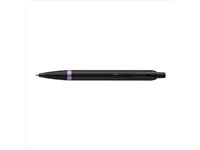 Een Balpen Parker IM black purple vibrant ring medium blister à 1 stuk koop je bij VHK Kantoorartikelen