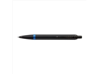 Een Balpen Parker IM black blue vibrant ring medium blister à 1 stuk koop je bij VHK Kantoorartikelen