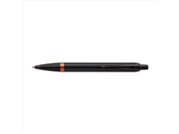 Een Balpen Parker IM black orange vibrant ring medium blister à 1 stuk koop je bij VHK Kantoorartikelen