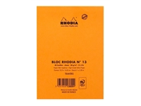 Een Schrijfblok Rhodia A6 lijn 80 vel 80gr oranje koop je bij VHK Kantoorartikelen