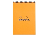 Een Spiraalblok Rhodia A5 lijn 160 pagina's 80gr oranje koop je bij VHK Kantoorartikelen